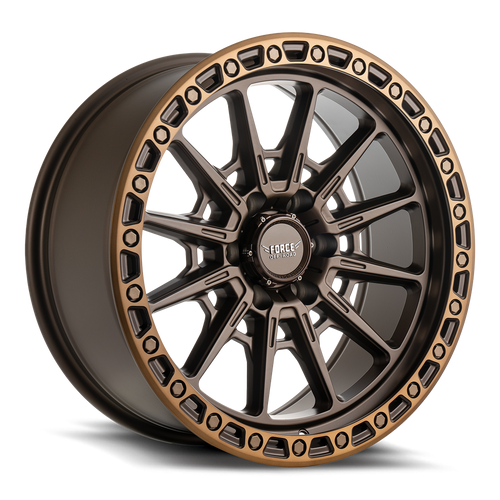 Force Off-Road F46 Wheels Rims 17x9 6x5.5 (6x139.7) Bronze Machined Brown Tint 0mm | F461796139.7ET0BRONZE/BROWNTINT