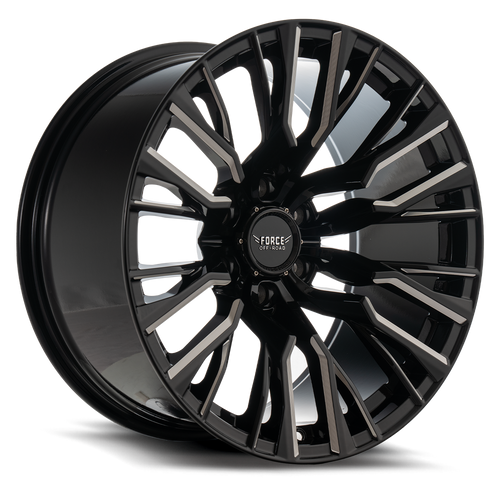 Force Off-Road F48 Wheel 20x10 6x139.7 Gloss Black Milled -12mm