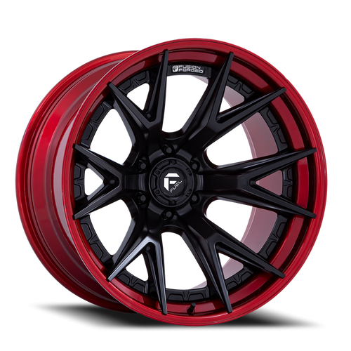 Fuel Fc402 Catalyst Wheel 20x10 6x135 Matte Black With Candy Red Lip -18mm - FREE T-SHIRT INCLUDED! | FC402MQ20106318N