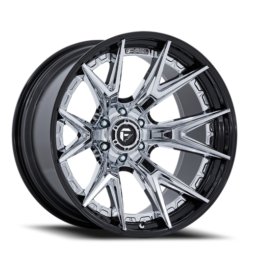 Fuel Fc402 Catalyst Wheel 22x10 6x135 Chrome With Gloss Black Lip -18mm - FREE T-SHIRT INCLUDED! | FC402PB22106318N