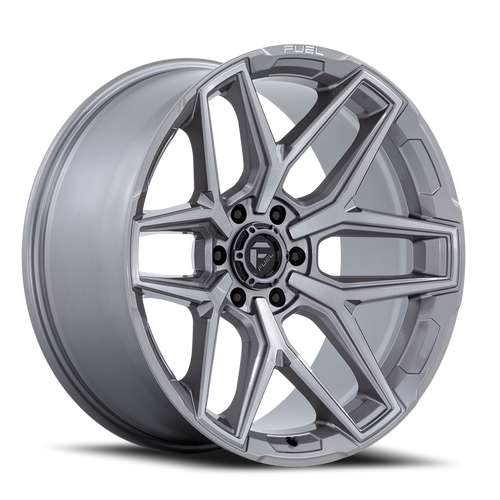 Fuel Flux Wheel 17x9 5x127 Platinum -12mm - FREE T-SHIRT INCLUDED! | FC854AX17905012N