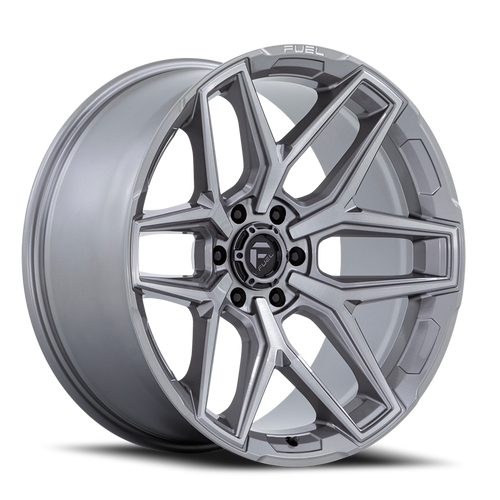 Fuel Flux Wheel 20x10 5x127 Platinum -18mm - FREE T-SHIRT INCLUDED! | FC854AX20105018N