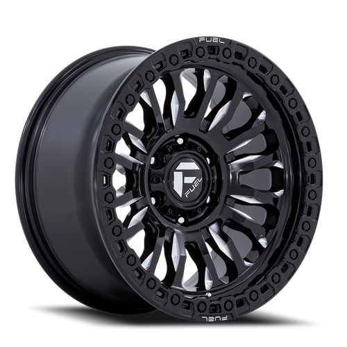 Fuel Fc857 Rincon Wheel 17x9 6x139.7 Gloss Black Milled 25mm - FREE T-SHIRT INCLUDED! | FC857BE17906825