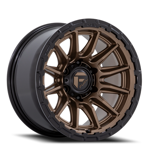 Fuel Fc866 Piston Wheel 17x9 6x139.7 Matte Bronze w/ Gloss Black Lip 1mm - FREE T-SHIRT INCLUDED! | FC866ZB17906801