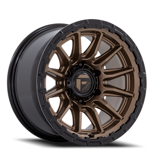 Fuel Fc866 Piston Wheel 22x10 6x135 Matte Bronze w/ Gloss Black Lip -18mm - FREE T-SHIRT INCLUDED! | FC866ZB22106318N