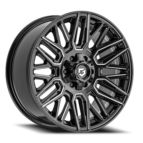 DOORBUSTER PRICING! - Gear Off Road 770Bm Wheel 18x9 6x135 & 6x139.7 Gloss Black Milled 0mm | 770BM-8906800