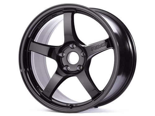 Gram Lights 57CR Wheels Rims 17x9 5x4.5 (5x114.3) Black 22mm | WGCRQ22EGX