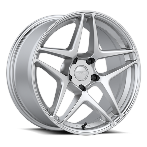 Kansei Astro Wheels Rims 18x8.5 5x108 Hyper Silver 35mm | K15H-188523+35