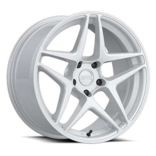 Kansei Astro Wheels Rims 18x8.5 5x108 Gloss White 35mm | K15W-188523+35