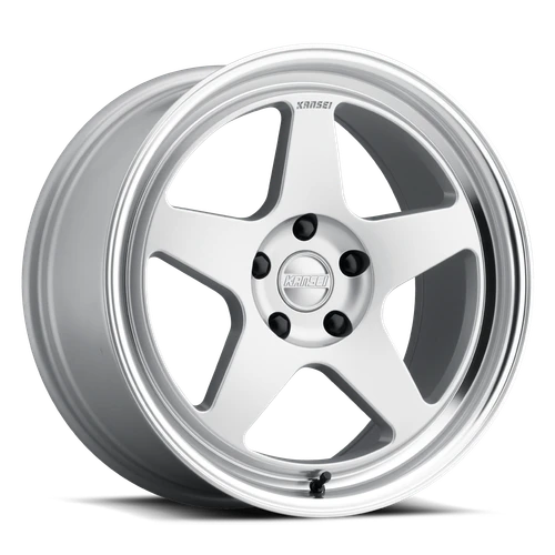 DOORBUSTER PRICING! - Kansei Knp Wheel 15x8 4x100 Hyper Silver w/ Machined Lip 25mm - FREE T-SHIRT INCLUDED! | K12H-158010+25