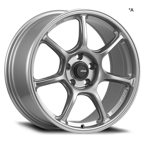 Konig 110Tm Ultragram Wheels Rims 17x8 4x100 Titanium Metallic 45mm | 110TM-UG8710045T