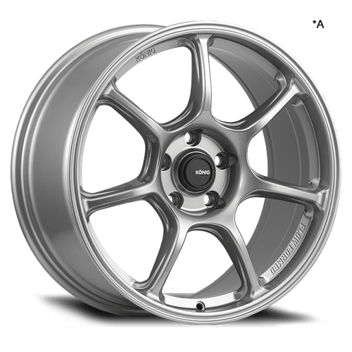 Konig 110Tm Ultragram Wheels Rims 18x11 5x114.3 Titanium Metallic 15mm | 110TM-UG1851415T