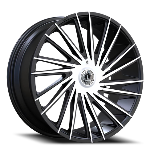 Luxxx Alloys Lux 43 Wheel 20x8.5 5x112 & 5x114.3 Gloss Black Machined Face 31mm | LUX43208551121143+31B-A2
