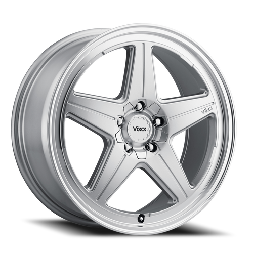 DOORBUSTER PRICING! - Vöxx Nesso Wheel 17x7.5 5x112 & 5x120 Silver w/ Machined Lip 40mm | NES 775-5003-40 SML