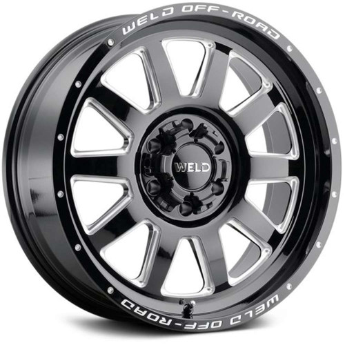 WELD Off-Road Stealth Wheels Rims 18x9 8x180 Black Milled 0mm | W10289018501