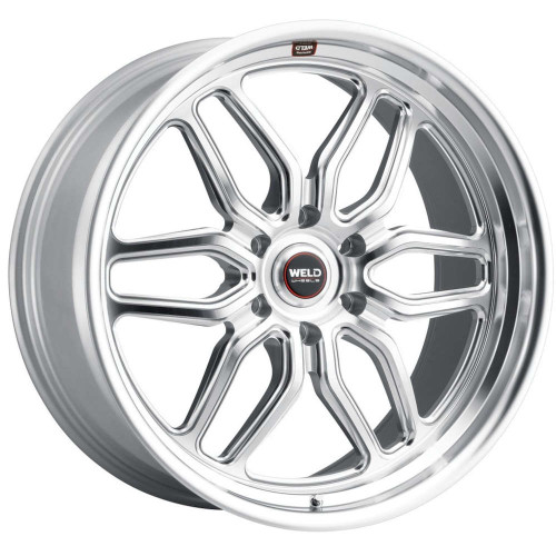 WELD Performance Laguna 6 Wheels Rims 22x9.5 6x5.5 (6x139.7) Silver Machined 25mm | S11429584P25