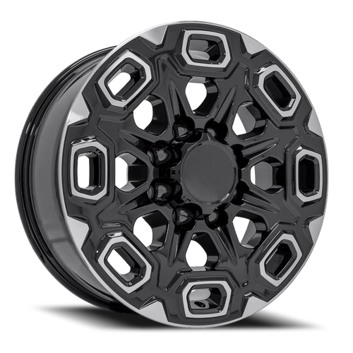 DOORBUSTER PRICING! - Oe Cv64B Wheel 20x8.5 8x180 Black Machined 47mm - FREE T-SHIRT INCLUDED! | CV64B-20085-8180-47MB