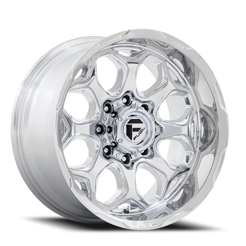 Fuel Fc862 Scepter Wheel 22x12 6x139.7 Polished Milled -44mm - MINIMUM PURCHASE OF 4 WHEELS | FC862HX22126844N