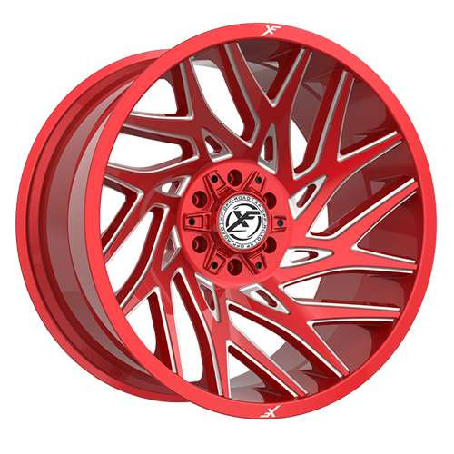 Xf Off-Road Xf-229 Wheels Rims 22x10 6x135 6x139.7 Anodized Red & Milled -18mm | XF-229221061351397-18ARML