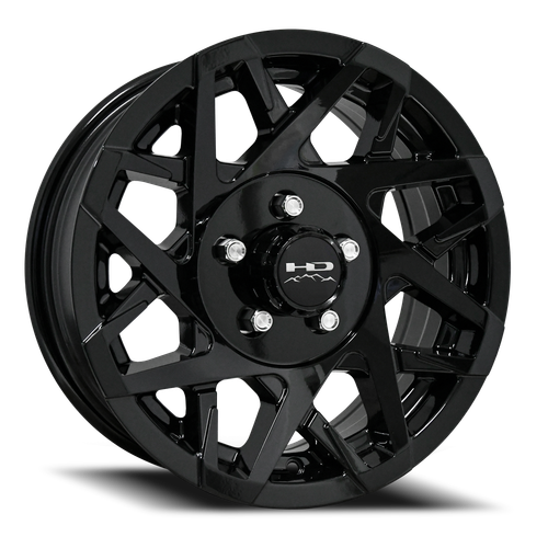 Hd Trailer Canyon Trailer Wheel 14x5.5 5x114.3 Gloss Black 0mm | CY1455650AGB