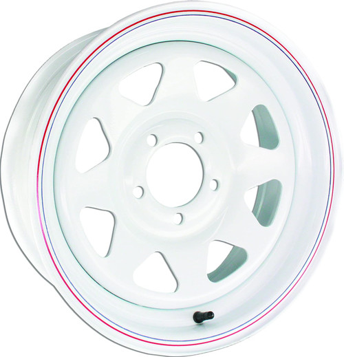Allied Spoke Trailer Wheels Rims 14x5.5 5x114.3 Gloss White 0mm | 2045512-W