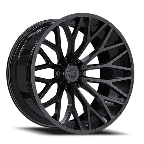 DOORBUSTER PRICING! - Tis 566B Wheel 20x12 6x139.7 Gloss Black -44mm - FREE T-SHIRT INCLUDED! | 566B-2128344