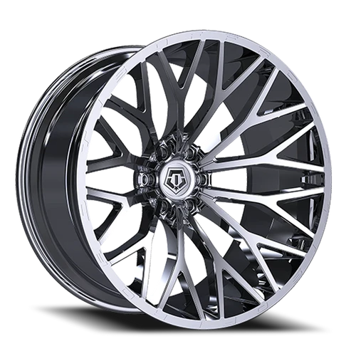 DOORBUSTER PRICING! - Tis 566C Wheel 24x12 6x139.7 Chrome -44mm - FREE T-SHIRT INCLUDED! | 566C-2428344