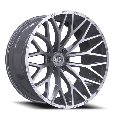 DOORBUSTER PRICING! - Tis 566Bsm Wheel 20x10 6x139.7 Brushed Silver -24mm - FREE T-SHIRT INCLUDED! | 566BSM-2108324