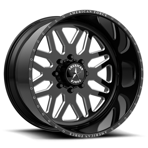 American Force Afw B02 Trax Ss Wheels Rims 20x9 8x170 Gloss Black Machined 0mm | AFTCB02F25-2-20