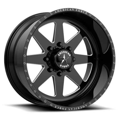 American Force Afw 11 Independence Ss Wheels Rims 22x12 6x139.7 Gloss Black Machined -40mm | AFTJ11R80-2-20