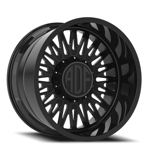 Adf Bobtail Wheel 28x16 5x139.7 Gloss Black -101mm - FREE T-SHIRT INCLUDED! - MINIMUM PURCHASE OF 4 WHEELS | S304GB281614-101