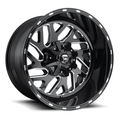 Fuel D581 Triton Wheel 22x12 8x165.1 Gloss Black Milled -43mm - MINIMUM PURCHASE OF 4 WHEELS - FREE T-SHIRT INCLUDED! | D58122208247