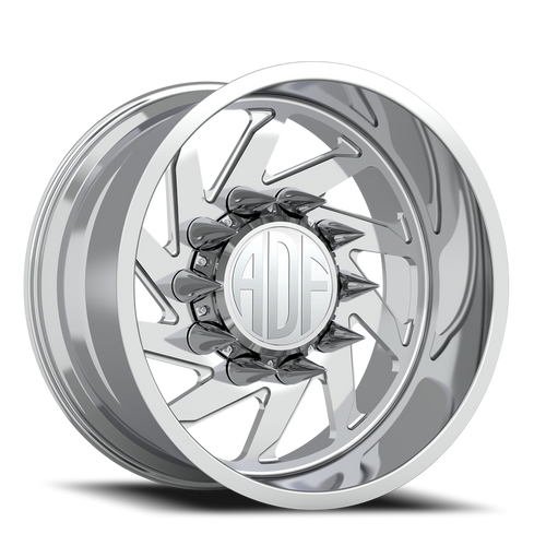 Adf Contractor Right Wheel - 24x12 8x165.1 Polished -40mm - FREE T-SHIRT INCLUDED! - MINIMUM PURCHASE OF 4 WHEELS | S203PP241221-40R