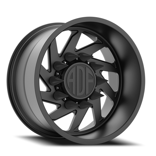 Adf Contractor Left - Wheel 22x14 6x139.7 Satin Black -76mm - FREE T-SHIRT INCLUDED! - MINIMUM PURCHASE OF 4 WHEELS | S203SB221416-76L