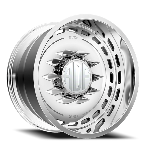 Adf Ltd - Wheel 24x14 5x139.7 Polished -76mm - FREE T-SHIRT INCLUDED! - MINIMUM PURCHASE OF 4 WHEELS | S204PP241413-76