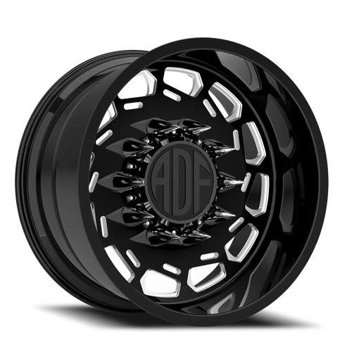 Adf Payload Wheel 22x14 7x150 Gloss Black/Machined -76mm - FREE T-SHIRT INCLUDED! - MINIMUM PURCHASE OF 4 WHEELS | S201BM221419-76R