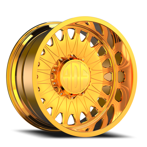 Adf Roulette Wheel 22x12 5x139.7 24K Gold -40mm - FREE T-SHIRT INCLUDED! | S305GD221214-40