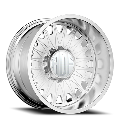 Adf Roulette Wheel 24x12 5x135 Brushed -40mm - FREE T-SHIRT INCLUDED! - MINIMUM PURCHASE OF 4 WHEELS | S305BR241212-40
