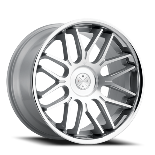 Blaque Diamond Bd-27 Wheel 20x11 5x120 Silver Machined w/ Stainless Lip 25mm - FREE T-SHIRT INCLUDED! | PW#348