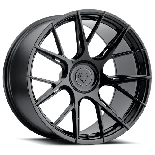Blaque Diamond Bd-F18 Wheels Rims 22x11 5x120 Gloss Black 48mm | SW#79v2