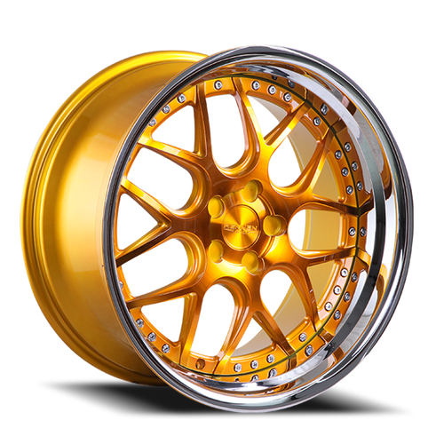 DOORBUSTER PRICING! - Rennen Csl-2 Wheel 20x8.5 5x114.3 Tinted Gold w/ Chrome Step Lip 25mm - FREE T-SHIRT INCLUDED! | SL220850I025CTY101