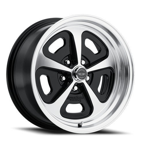 American Racing Vn501 500 Mono Cast Wheel 17x7 5x120.65 Gloss Black Machined 0mm | VN50177034500