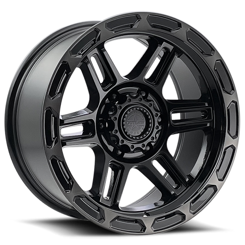 DOORBUSTER PRICING! - American Outlaw Piston Wheel 17x8.5 6x139.7 Satin Black 0mm | 138-7883B