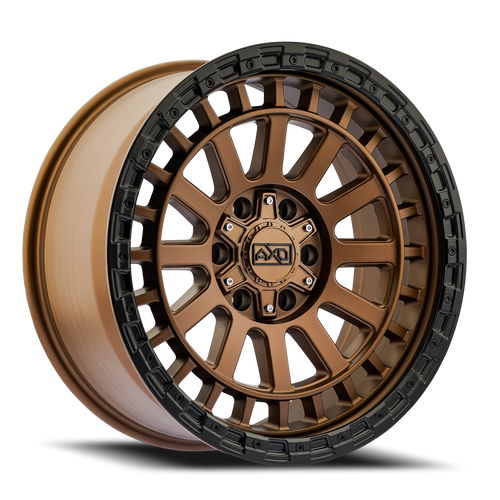 DOORBUSTER PRICING! - AXD As2 Wheel 17x8.5 6x135 & 6x139.7 Satin Bronze w/ Black Lip 0mm | AS2785267+00BR