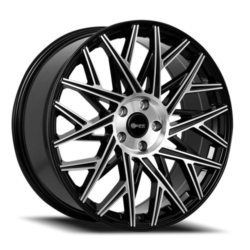 DOORBUSTER PRICING! - Eclipse 101 Wheel 20x8.5 5x120 Gloss Black Machined Face 38mm - FREE T-SHIRT INCLUDED! | ECL101-2866BM
