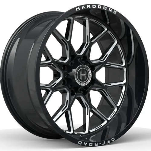 Hardcore Offroad Hc104 Wheels Rims 20x10 8x170 Gloss Black Milled -19mm | HC10420108170GBM-19