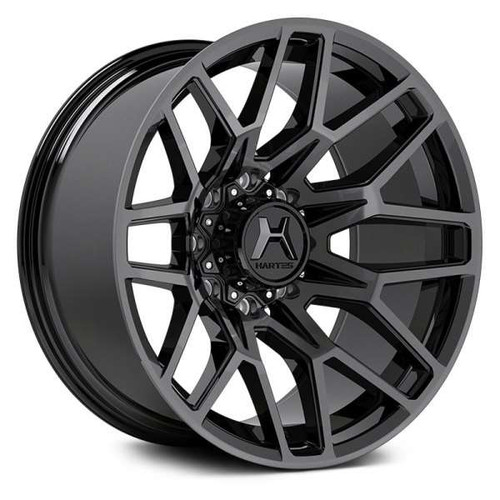 Hartes Metal Crossbow Wheels Rims 22x12 8x165.1 8x170 Satin Black Machined W/ Dark Tint -44mm | 75422S8PS-44KMFTDTM2XHG