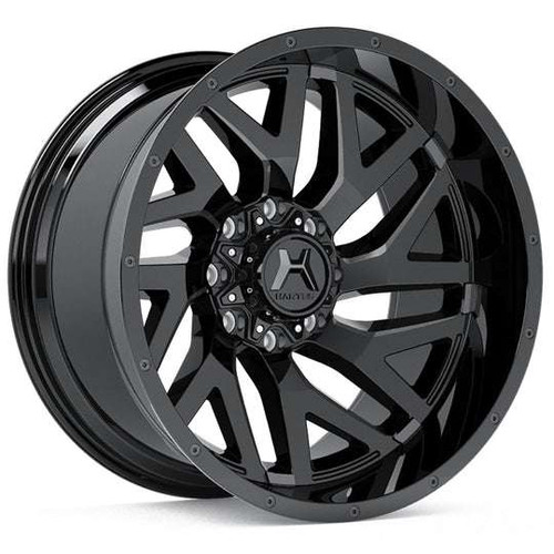 Hartes Metal Stealth Wheels Rims 20x10 6x135 6x139.7 Satin Black Machined & Milled W/ Dark Tint -18mm | 751R20N12VN-18KMFCECDTDTM2MHF