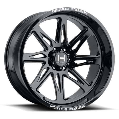 Hostile Tomahawk Wheels Rims 22x12 8x170 Gloss Black -44mm | HF07-2212817047GBR