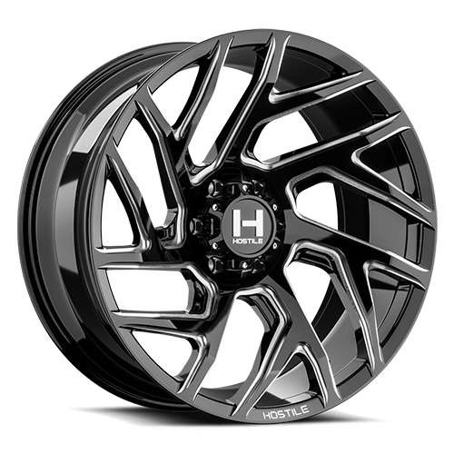 Hostile Vortex Wheels Rims 20x10 6x135 Blade Cut -19mm | H141-2010613547B